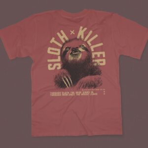 Sloth Killer Shirt Back Mockup